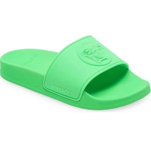 Versace Palazzo Medusa Slide Sandal Green